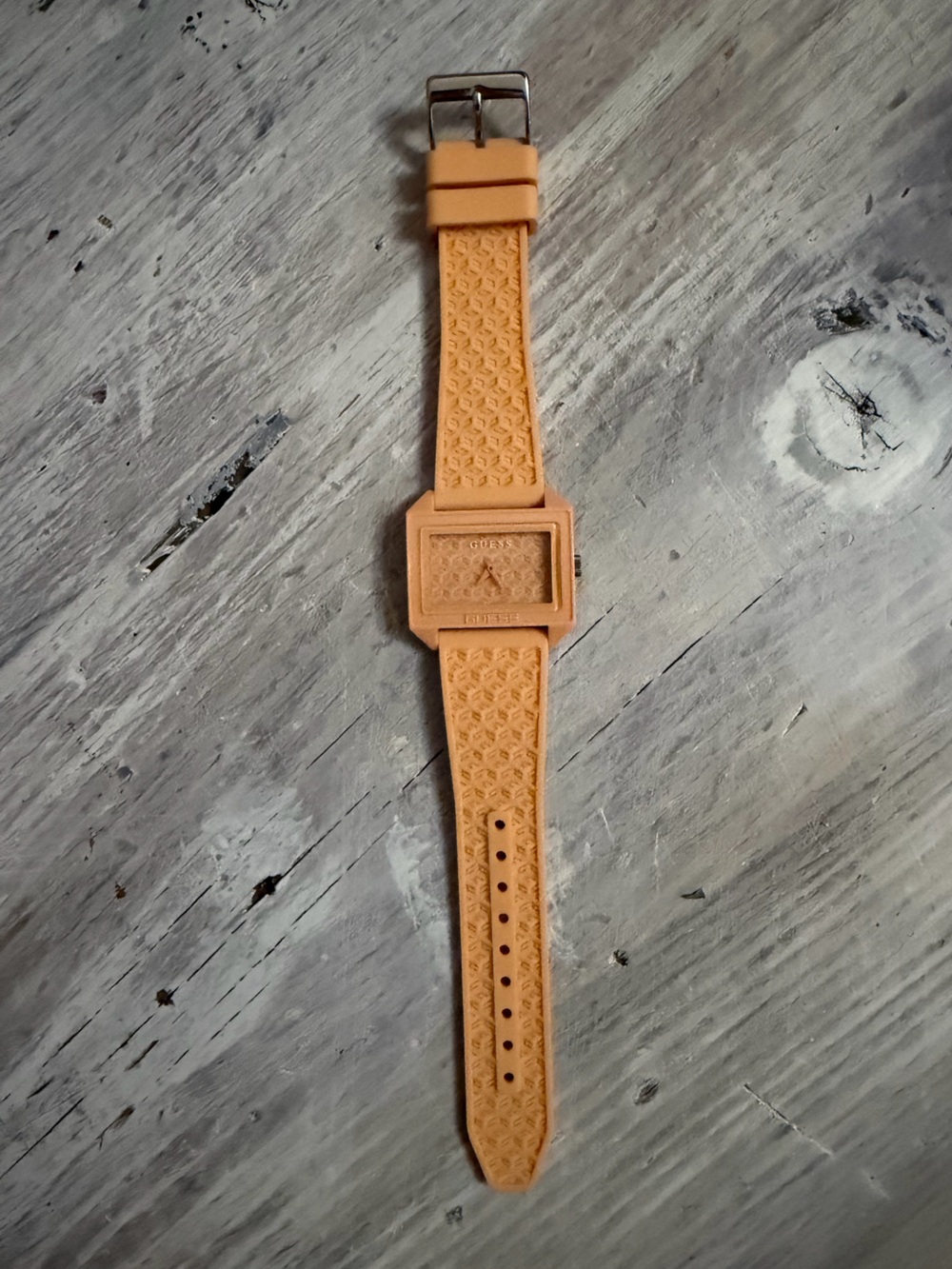 GUESS Women’s "Mod Pop" square analog watch